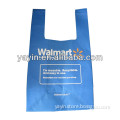 Printed custom made non woven vest shopping bags